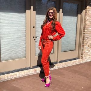 Zara Suede Heels Pumps